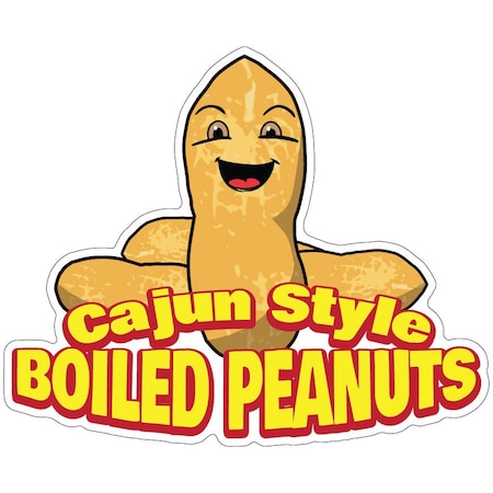 Cajun Style Boiled Peanuts Decal Concession Stand Food Truck Sticker